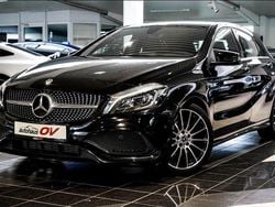 Schwarz Gebraucht 2018 Mercedes A200 AMG line Kleinwagen | 16.950 € (Superpreis)