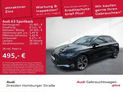 Schwarz Gebraucht 2024 Audi A3 Sportback Advanced Limousine | 32.485 € (Fairer Preis)