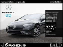 Schwarz obsidianschwarz metallic Gebraucht 2024 Mercedes EQS450+ AMG Limousine | 76.690 €