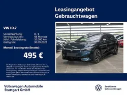 Aquamarinblau metallic/schwarz Gebraucht 2024 VW ID.7 Pro Limousine | 49.930 € (Etwas zu teuer)