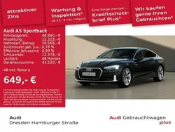 Brillantschwarz Gebraucht 2024 Audi A5 Sportback Advanced Plus Limousine | 48.890 € (Teuer)