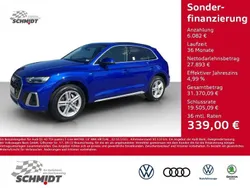 Blau Gebraucht 2021 Audi Q5 S-Line SUV | 33.975 € (Guter Preis)