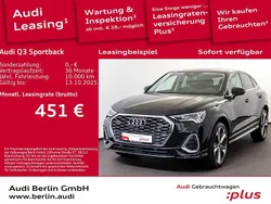 Mythosschwarz metallic Gebraucht 2024 Audi Q3 Sportback S-Line SUV | 47.500 € (Etwas zu teuer)