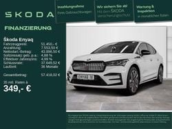 2y moonweiss metallic Gebraucht 2025 Skoda Enyaq iV RS SUV | 51.450 € (Superpreis)
