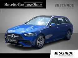 Blau Gebraucht 2024 Mercedes C300e AMG line Limousine | 44.650 € (Superpreis)