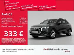 Mythosschwarz metallic Gebraucht 2024 Audi Q3 S-Line SUV | 40.891 € (Fairer Preis)