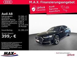 Mythosschwarz metallic (metallic) Gebraucht 2021 Audi A8 Ambiente Limousine | 55.989 € (Fairer Preis)