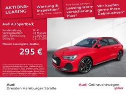 Rot Gebraucht 2024 Audi A3 Sportback S-Line Limousine | 38.490 € (Fairer Preis)