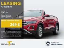 Rot Gebraucht 2024 VW T-Roc Cabriolet Style Cabrio | 26.490 € (Superpreis)