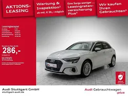 Gletscherweiß metallic Gebraucht 2024 Audi A3 Sportback Advanced Plus Limousine | 30.940 € (Fairer Preis)