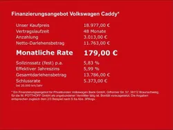Weiss Gebraucht 2021 VW Caddy Van / Kleinbus | 18.177 € (Guter Preis)