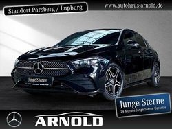 Kosmosschwarz (metallic) Gebraucht 2023 Mercedes A220 AMG Limousine | 40.949 € (Teuer)