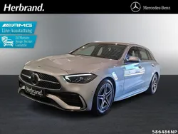 Metalliclack hightechsilber Gebraucht 2024 Mercedes C300 AMG line Kombi | 42.440 € (Guter Preis)