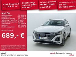 Gletscherweiß metallic Gebraucht 2024 Audi Q8 e-tron S-Line SUV | 58.898 € (Etwas zu teuer)