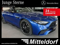 Lack spektralblau Gebraucht 2023 Mercedes SL43 AMG Premium Plus Cabrio | 99.980 € (Fairer Preis)