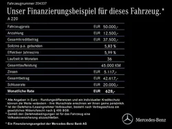 Lack kosmosschwarz (metallic) Gebraucht 2024 Mercedes A220 AMG Limousine | 35.460 € (Fairer Preis)
