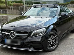 Schwarz Gebraucht 2019 Mercedes C180 AMG line Cabrio | 30.850 €