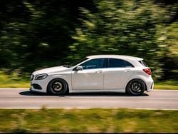 Weiß Gebraucht 2016 Mercedes A200 AMG line Kleinwagen | 17.000 € (Teuer)