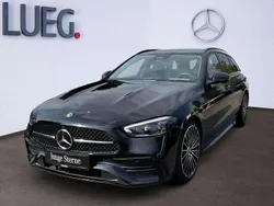 Metalliclack obsidianschwarz Gebraucht 2022 Mercedes C220 AMG Kombi | 37.880 € (Teuer)