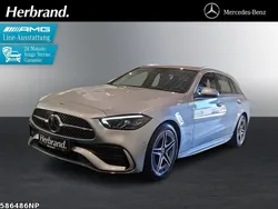 Metalliclack hightechsilber Gebraucht 2024 Mercedes C300 AMG line Kombi | 44.440 € (Fairer Preis)