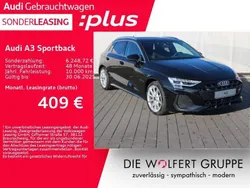 Schwarz Gebraucht 2024 Audi A3 Sportback S-Line Limousine | 43.749 € (Teuer)