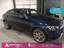 Blau Gebraucht 2022 Mercedes GLC300 AMG line Coupé | 45.970 € (Fairer Preis)