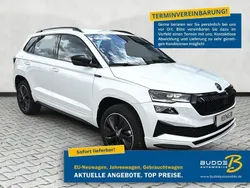 Moonweiss metallic Neu 2025 Skoda Karoq SportLine SUV | 33.990 € (Fairer Preis)