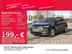 Mythosschwarz metallic Gebraucht 2023 Audi Q4 e-tron Comfort SUV | 34.852 € (Etwas zu teuer)
