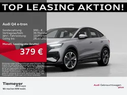 Silber Gebraucht 2024 Audi Q4 Sportback e-tron S-Line SUV | 42.200 €