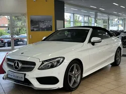 Polarweiss unilack Gebraucht 2017 Mercedes C200 AMG line Cabrio | 24.950 € (Etwas zu teuer)