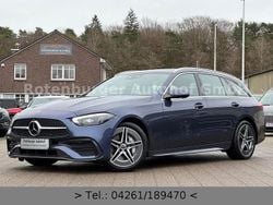 Blau Gebraucht 2023 Mercedes C220 AMG line Limousine | 30.990 € (Etwas zu teuer)