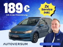 Caribbean blue metallic Gebraucht 2020 VW Touran United Van / Kleinbus | 24.345 € (Etwas zu teuer)