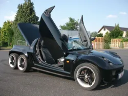 Schwarz metallic Gebraucht 2003 Smart Roadster Cabrio | 18.500 €