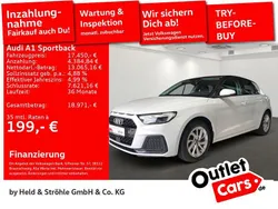 Weiß Gebraucht 2021 Audi A1 Sportback Advanced Plus Kleinwagen | 17.450 € (Fairer Preis)