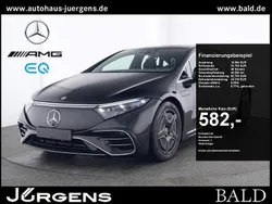 Schwarz obsidianschwarz metallic Gebraucht 2023 Mercedes EQS350 AMG Limousine | 61.690 € (Fairer Preis)
