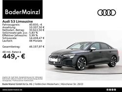 Mythosschwarz metallic Gebraucht 2024 Audi S3 Sport Limousine | 40.830 € (Guter Preis)