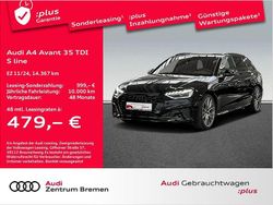 Mythosschwarz metallic Gebraucht 2024 Audi A4 S-Line Kombi | 41.240 € (Teuer)