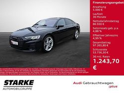 Schwarz (mythosschwarz metallic) Gebraucht 2023 Audi S8 plus Ambiente Limousine | 91.930 €