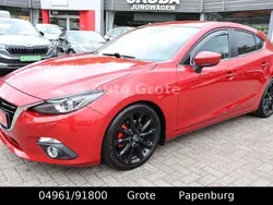 Rot Gebraucht 2015 Mazda 3 Sports-Line Limousine | 12.990 € (Etwas zu teuer)