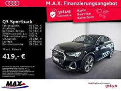 Mythosschwarz metallic Gebraucht 2024 Audi Q3 Sportback S-Line SUV | 46.679 € (Fairer Preis)
