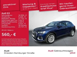 Navarrablau metallic Gebraucht 2024 Audi Q3 Advanced Plus SUV | 36.990 € (Superpreis)