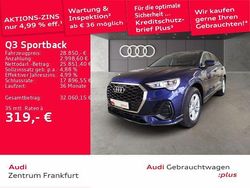 Blau Gebraucht 2022 Audi Q3 Sportback Sport SUV | 28.850 € (Superpreis)
