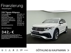 Pure white Gebraucht 2024 VW Tiguan Allspace R-line SUV | 40.480 € (Guter Preis)