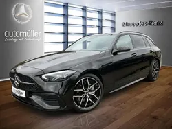 Obsidianschwarz Gebraucht 2024 Mercedes C220 AMG Limousine | 47.980 €