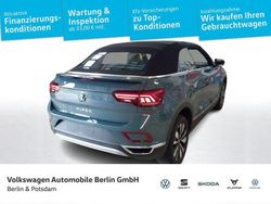 Petroleum blue metallic/schwar Gebraucht 2025 VW T-Roc Cabriolet Goal Cabrio | 33.990 € (Guter Preis)