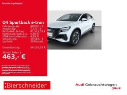 Gletscherweiß metallic Gebraucht 2025 Audi Q4 Sportback e-tron Ambiente SUV | 48.850 € (Guter Preis)