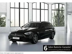 Metalliclack obsidianschwarz Gebraucht 2025 Mercedes C300e AMG line Kombi | 52.600 € (Fairer Preis)