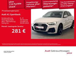 Weiß Gebraucht 2024 Audi A1 Sportback S-Line Kleinwagen | 24.950 € (Fairer Preis)
