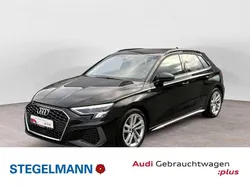 Mythosschwarz metallic Gebraucht 2024 Audi A3 S-Line Limousine | 31.190 €