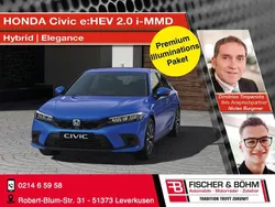 Blau Neu 2025 Honda Civic Elegance Limousine | 38.540 € (Etwas zu teuer)